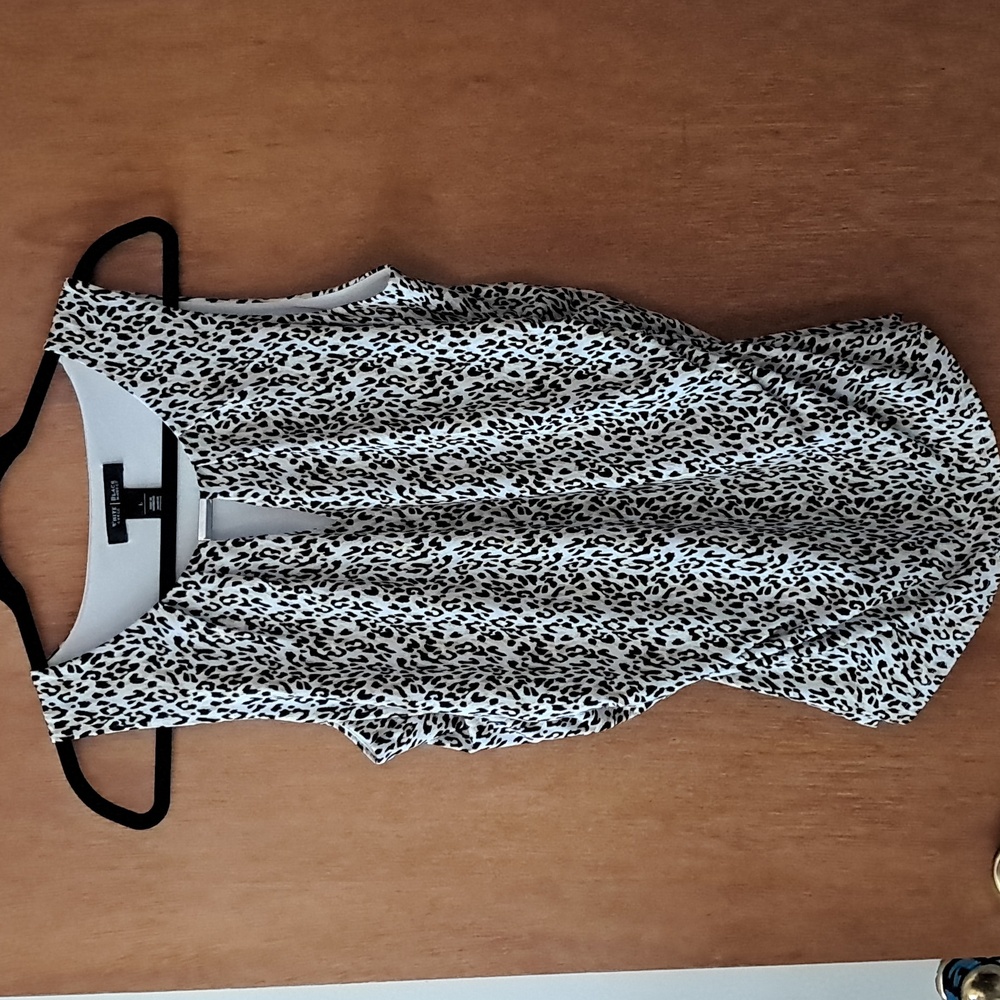 White House Black Market Animal print top Large